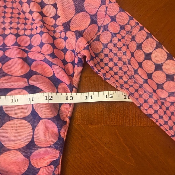 Pretty Little Things Size 6 Women’s MIDI Dress Dotty Mesh Long Sleeve Bodycon - Picture 9 of 11